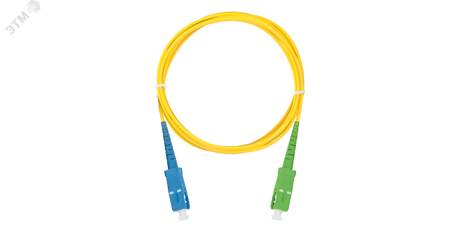 Шнур оптический переходной SM 9/125 OS2 SC/UPC-SC/APC одинарный LSZH 2мм