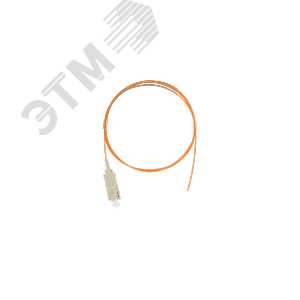 Шнур опт монтажный, мм 50/125 OM2, SC/UPC, LSZH, 0.9мм, оранж, 1м, уп-ка 2шт.