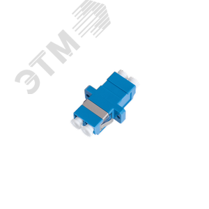 Адаптер оптический соединительный SM LC/UPC-LC/UPC двойной синий уп-ка 2шт.