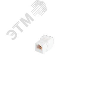 Модуль Keystone, Кат.6, RJ45/8P8C, 180 градусов, самозажимной, неэкран., белый