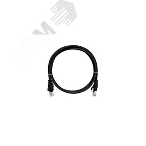 Патч-корд U/UTP 4 пары Cat 5e 2хRJ45/8P8C T568B 7х0205мм PVC черный 015м