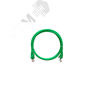 Патч-корд U/UTP 4 пары Cat 5e 2хRJ45/8P8C T568B 7х0205мм PVC зеленый 015м