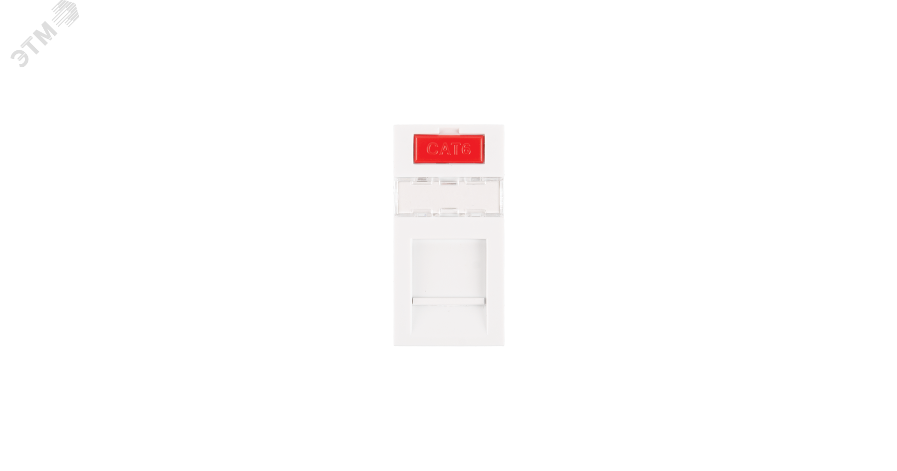 Вставка типа Mosaic 22,5x45мм, 1 порт, под модули-вставки типа Keystone, со шторкой, белая