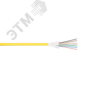 Кабель волоконно-оптический, 24 волокна, многомодовый 50/125мкм, стандарта OM3, ПВХ для одиночной прокладки, внутренний, распределительный, с плотным 