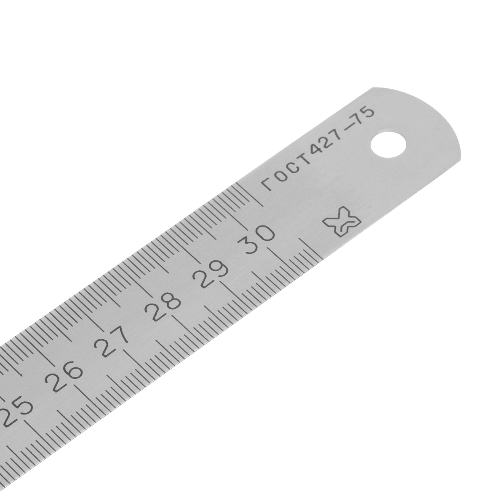 Линейка измерительная, 300 мм, металлическая