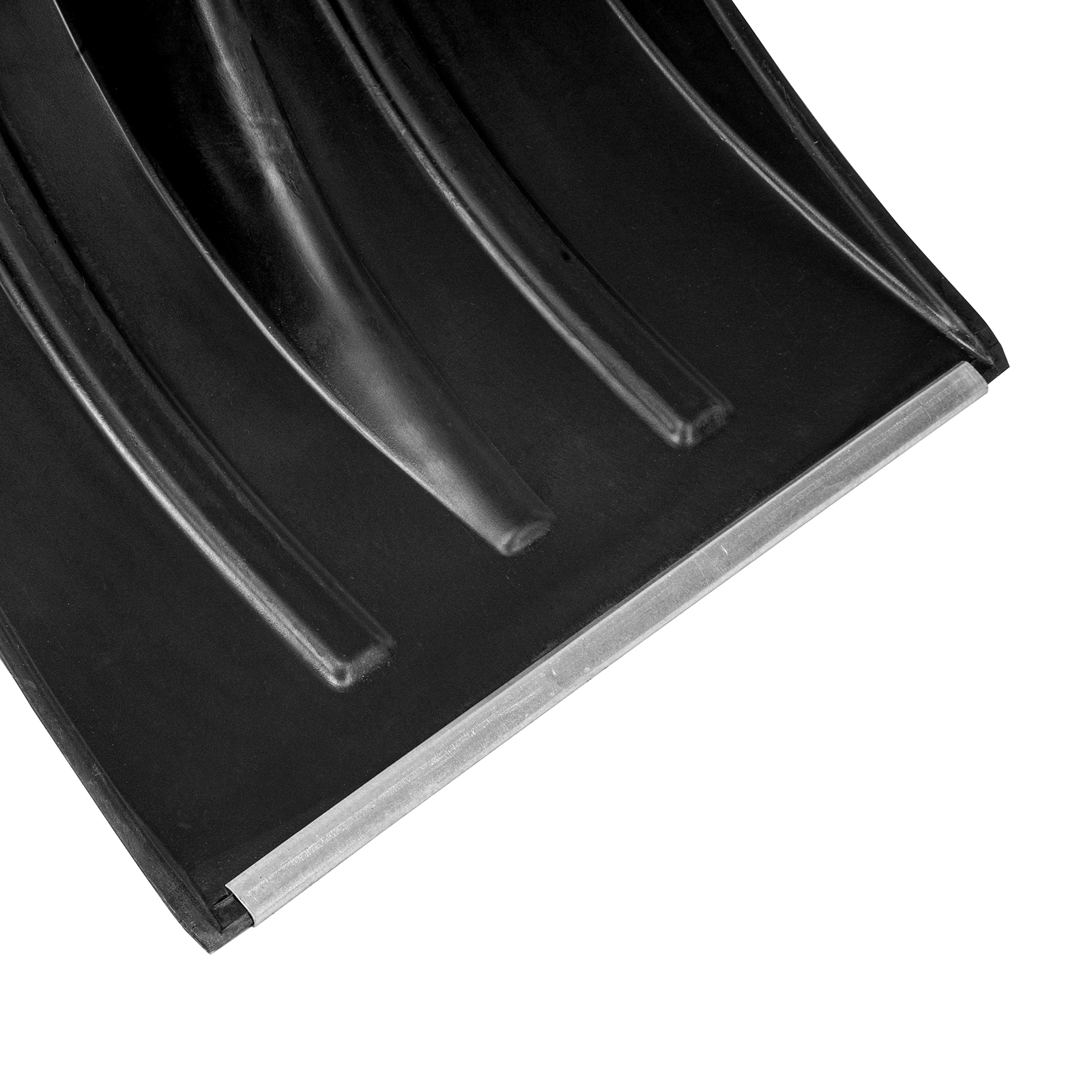 Лопата для уборки снега пластиковая, 380х385х1420 мм, оцинк. планка, деревянный черенок