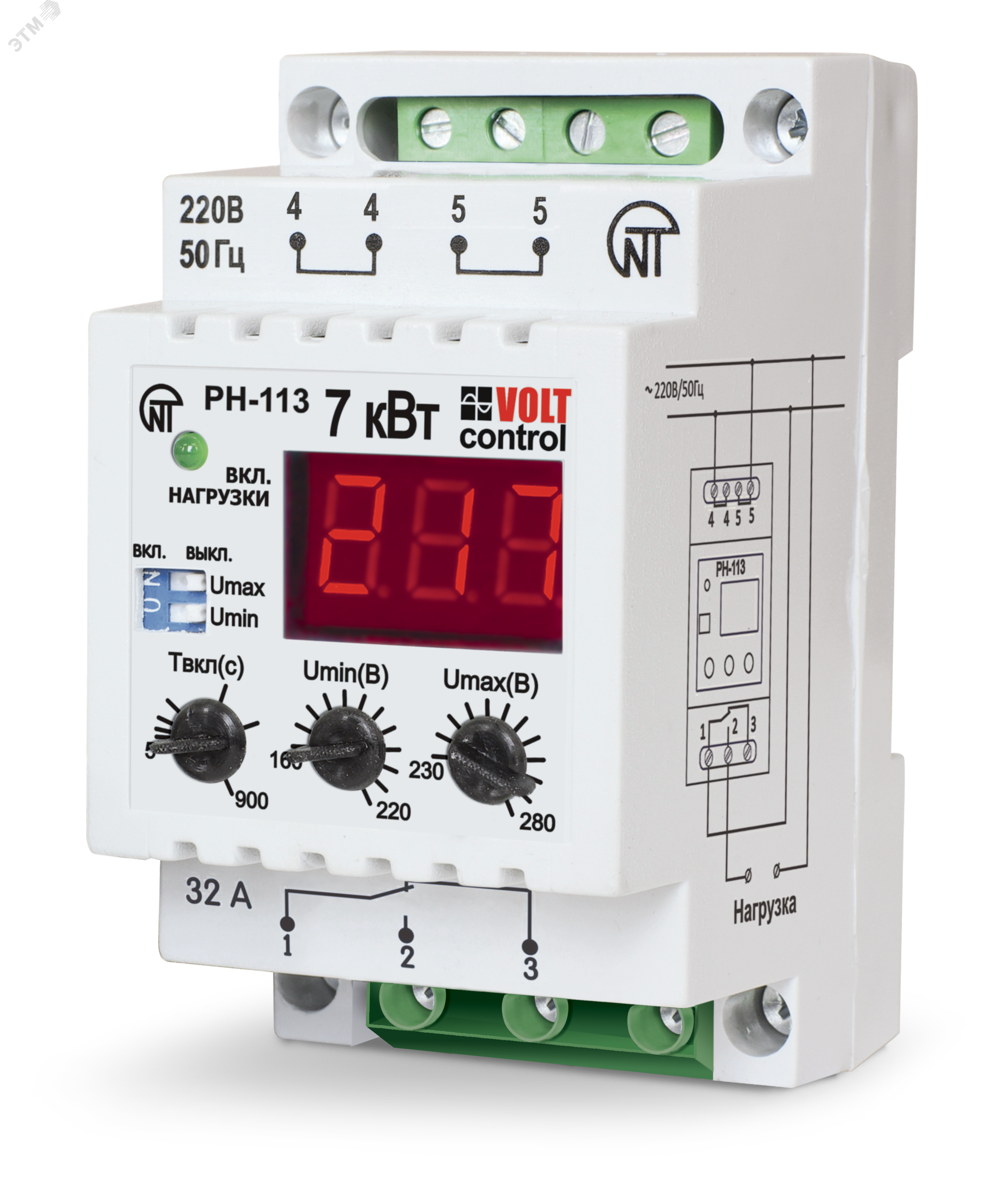 Реле напряжения РН-113 32А