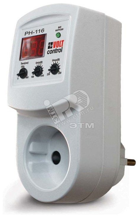 Реле напряжения РН-116 16А, в розетку