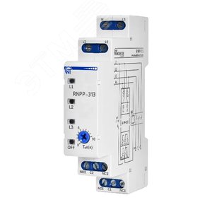 Реле напряжения, перекоса и последовательности фаз РНПП-313