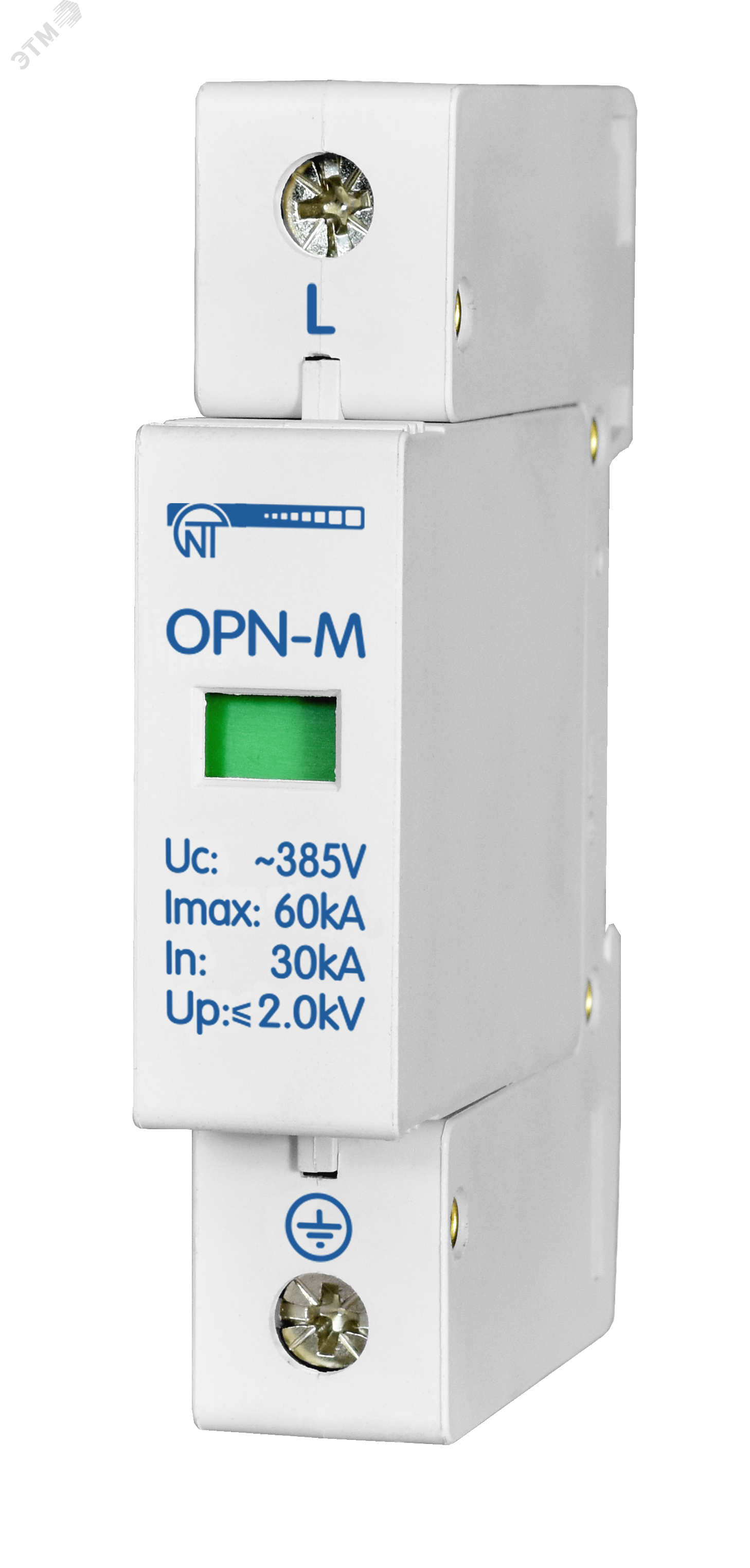 Ограничитель перенапряжения 1 модуль 380В In5kA OPN-M (1S)5kA
