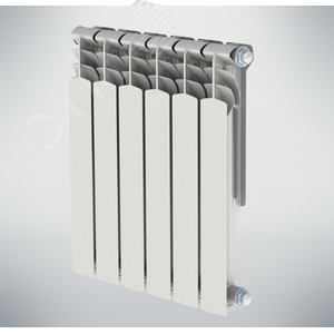 Радиатор алюминиевый секционный 500/100/6 боковое подключение