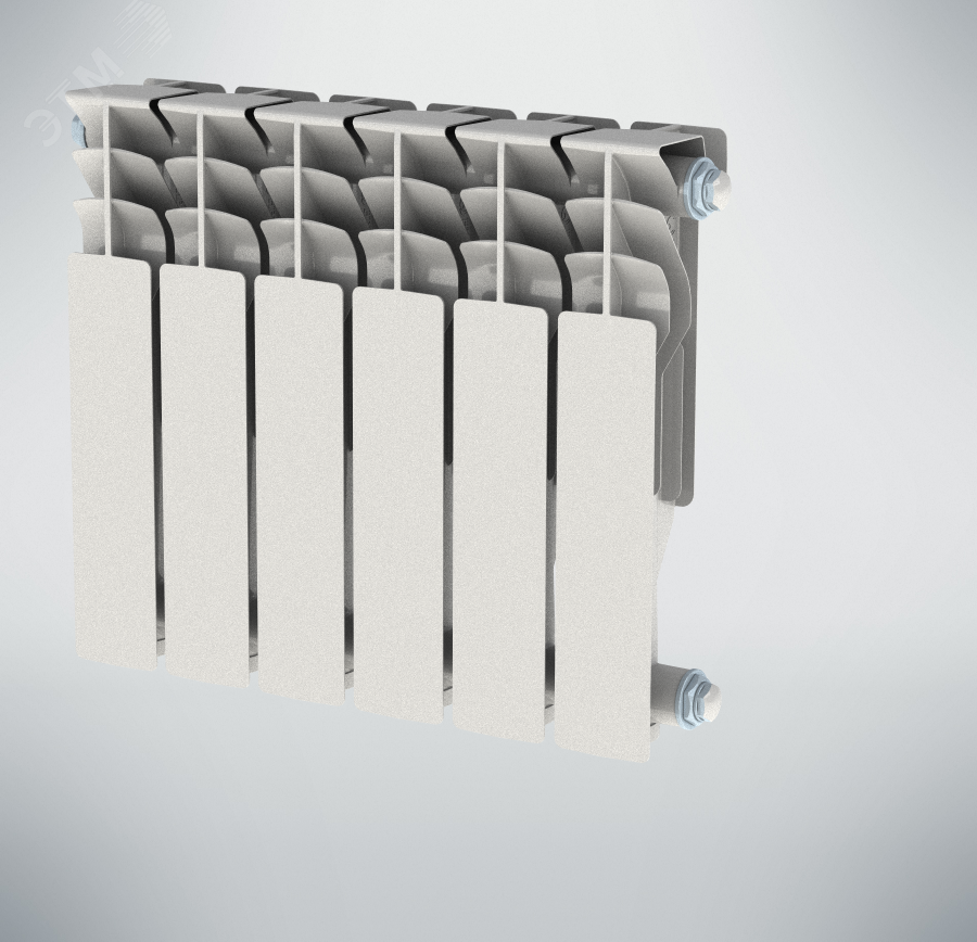 Радиатор алюминиевый секционный 350/100/7 боковое подключение