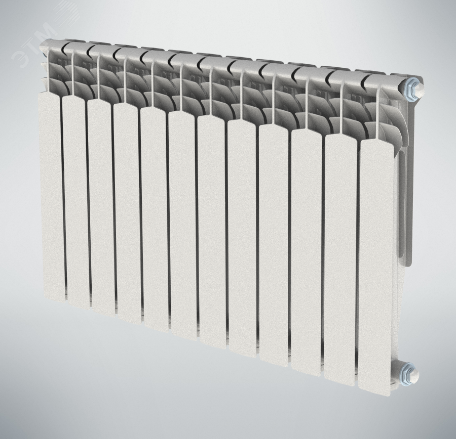 Радиатор алюминиевый секционный 500/100/5 боковое подключение