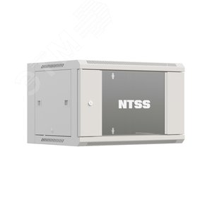 Шкаф настенный телекоммуникационный W 12U 600х450х635мм, 2 профиля 19, дверь стеклянная, боковые стенки съемные, задняя стенка, разобранный, серый RAL