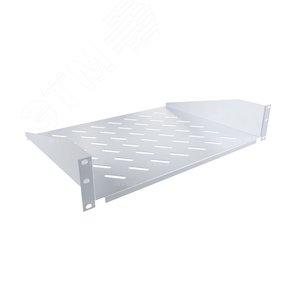 Полка переднего крепления , глубина 350мм, крепление 19 2U, серый RAL 7035