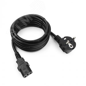 Шнур питания для БРП IEC 60320 C13 - CEE 7/7 Schu ko. 3х1.0. 3 м. ГОСТ