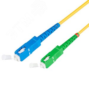 Шнур оптический spc SC/UPC-SC/APC 9/125 3.0мм 2м LSZH (патч-корд)