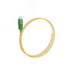 Шнур оптический pt SC/APC 9/125мкм 1.5м LSZH (пигтейл)