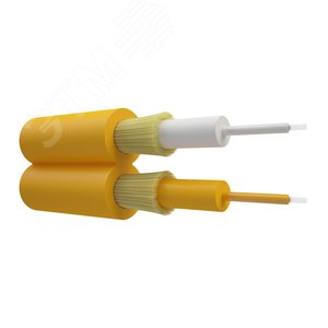 Кабель оптический duplex. G.652.D. 2.0mm. LSZH. жёлтый