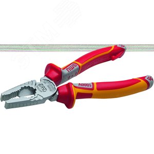 Пассатижи диэлектрические CombiMax 1000В VDE 165 мм, покрытие Crom, рукоятки SoftGripp 3K