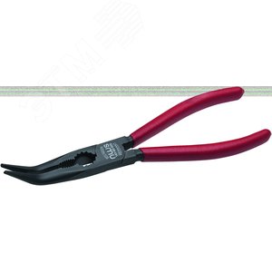 Длинногубцы загнутые 45 град., 170 мм, покрытие TitanFinish, обливные рукоятки