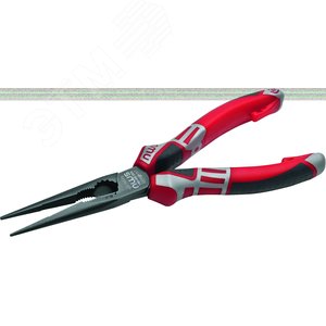 Длинногубцы прямые 170 мм, покрытие TitanFinish, рукоятки SoftGripp 3K