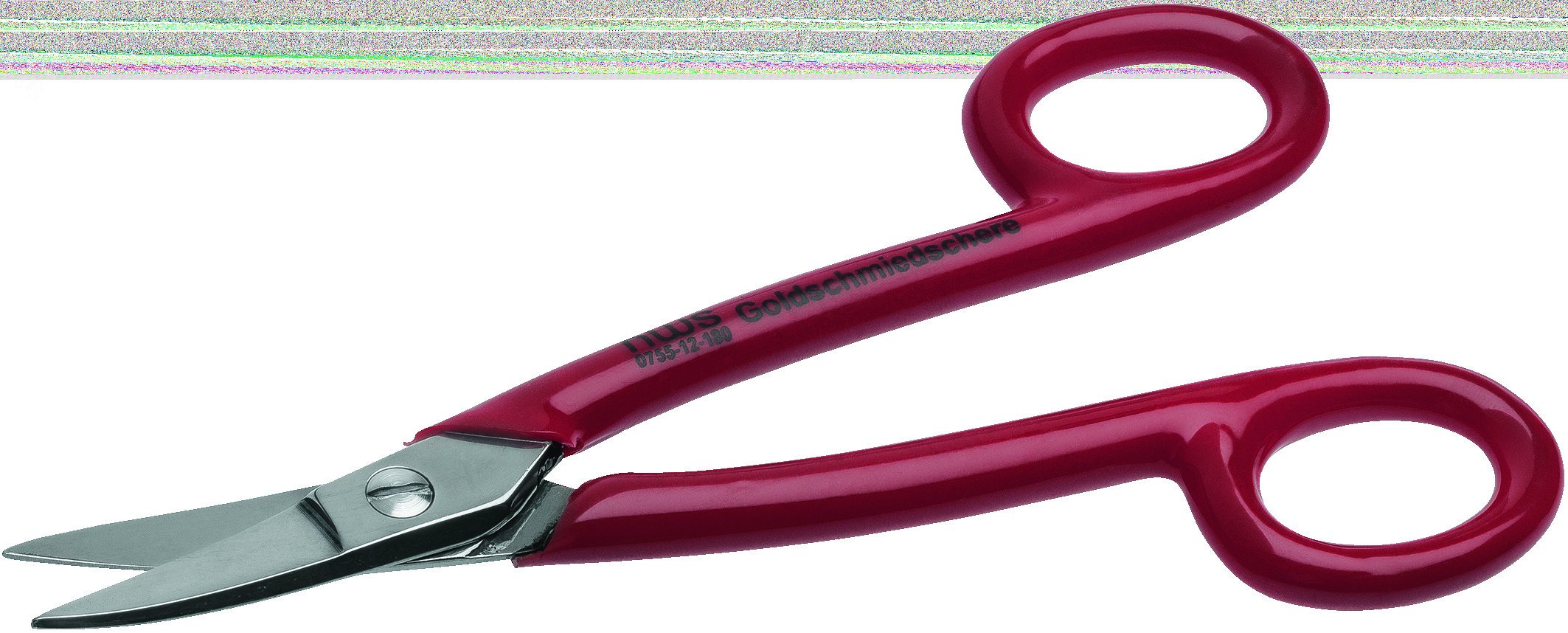 Ножницы по металлу ''Ювелирные'' 180 мм, ручки - кольцо