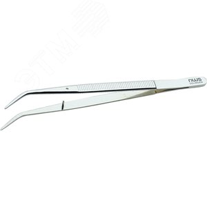 Пинцет для электроники, загнут 40 градусов, острый 160 мм