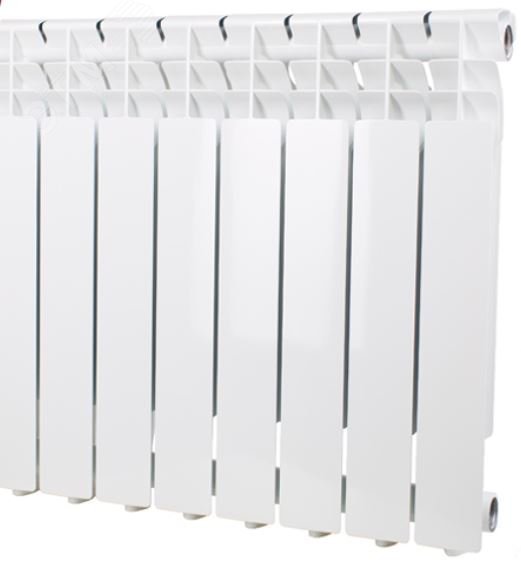 Радиатор алюминиевый секционный 500/80/12 боковое подключение