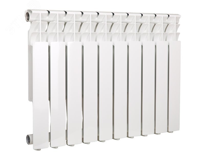 Радиатор алюминиевый секционный 500/80/4 боковое подключение