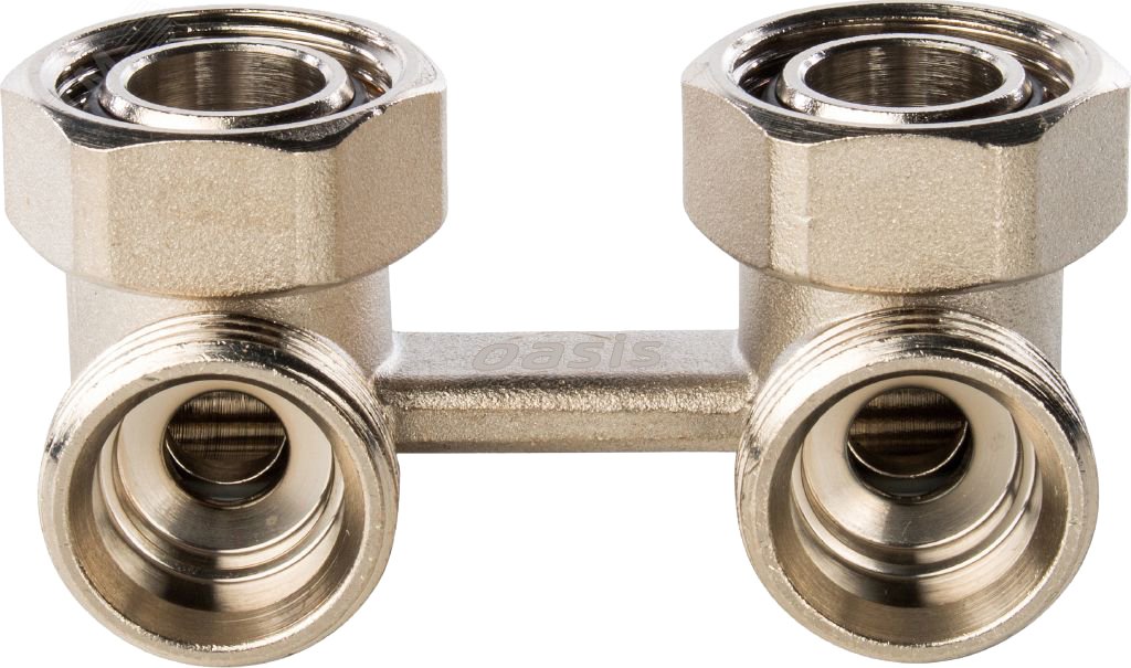 Узел нижнего подключения с шаровым затвором угловой 3/4'x3/4'