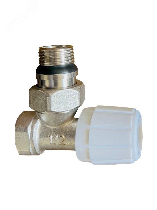 Вентиль регулировочный для радиатора угловой верхний 1/2' UV
