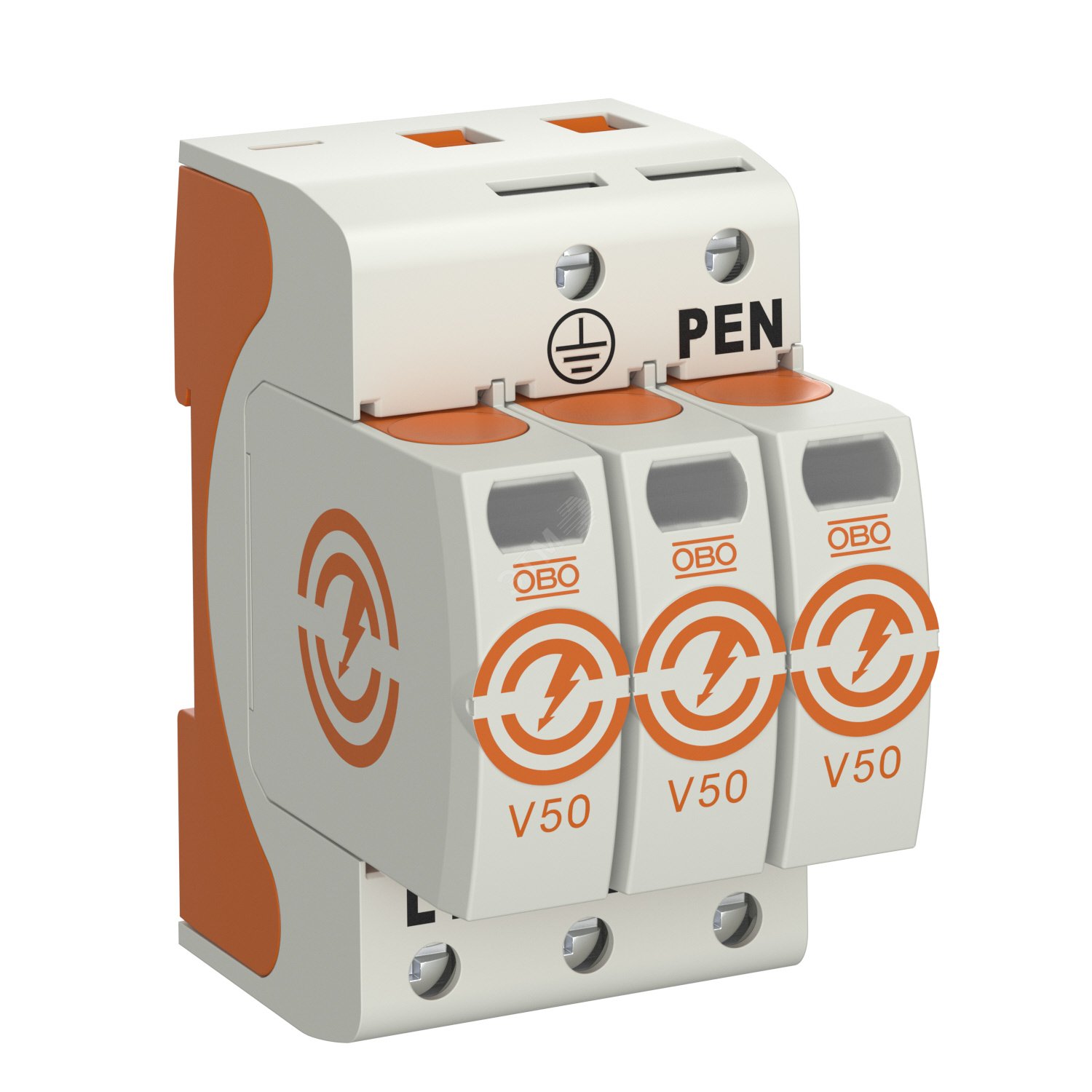 УЗИП для силовых сетей 3-полюсный (Класс I+II), 280 В