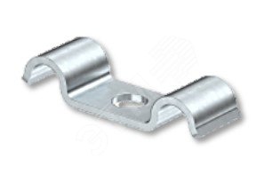 Скоба крепежная металлическая однолапковая 9мм