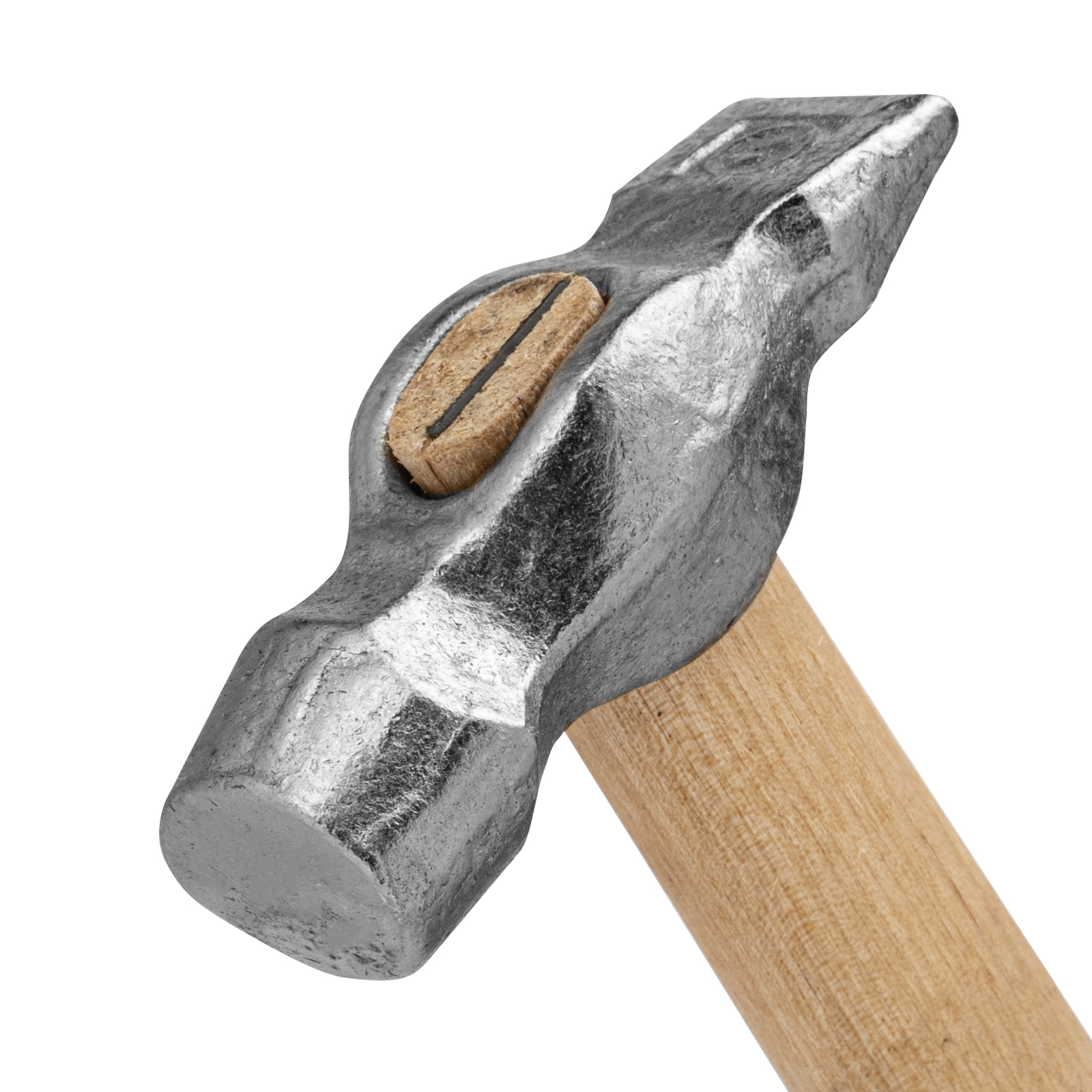 Молоток слесарный, 400 г, круглый боек, деревянная рукоятка