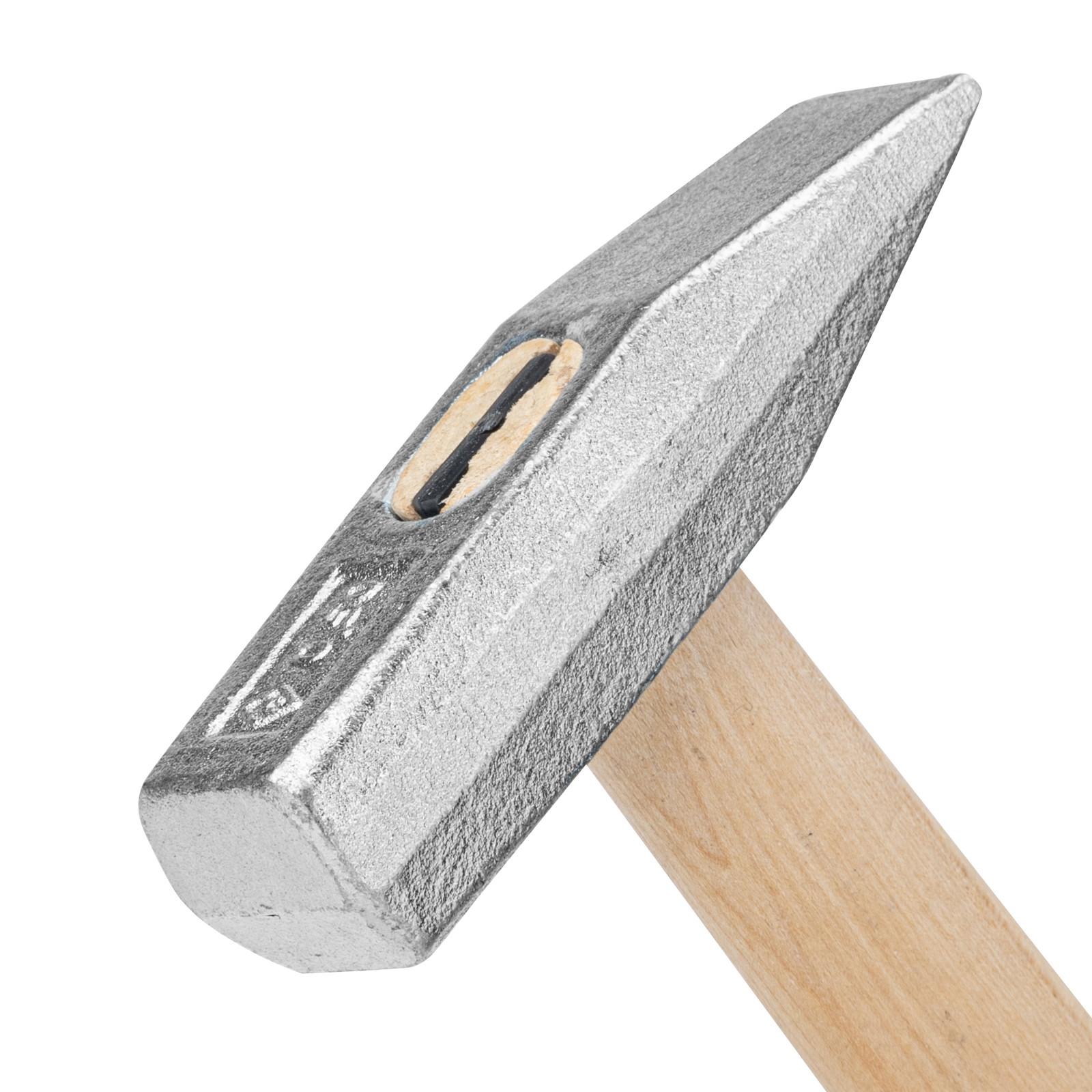 Молоток слесарный, 500 г, квадратный боек, деревянная рукоятка