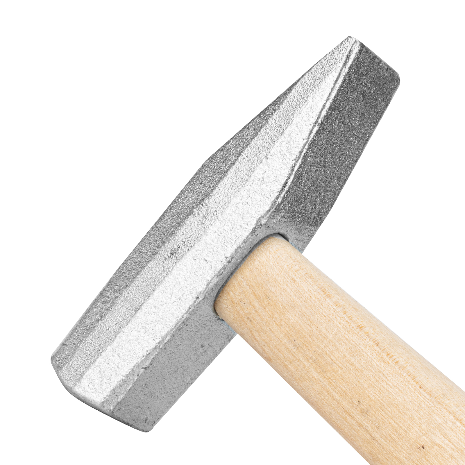 Молоток слесарный, 500 г, квадратный боек, деревянная рукоятка