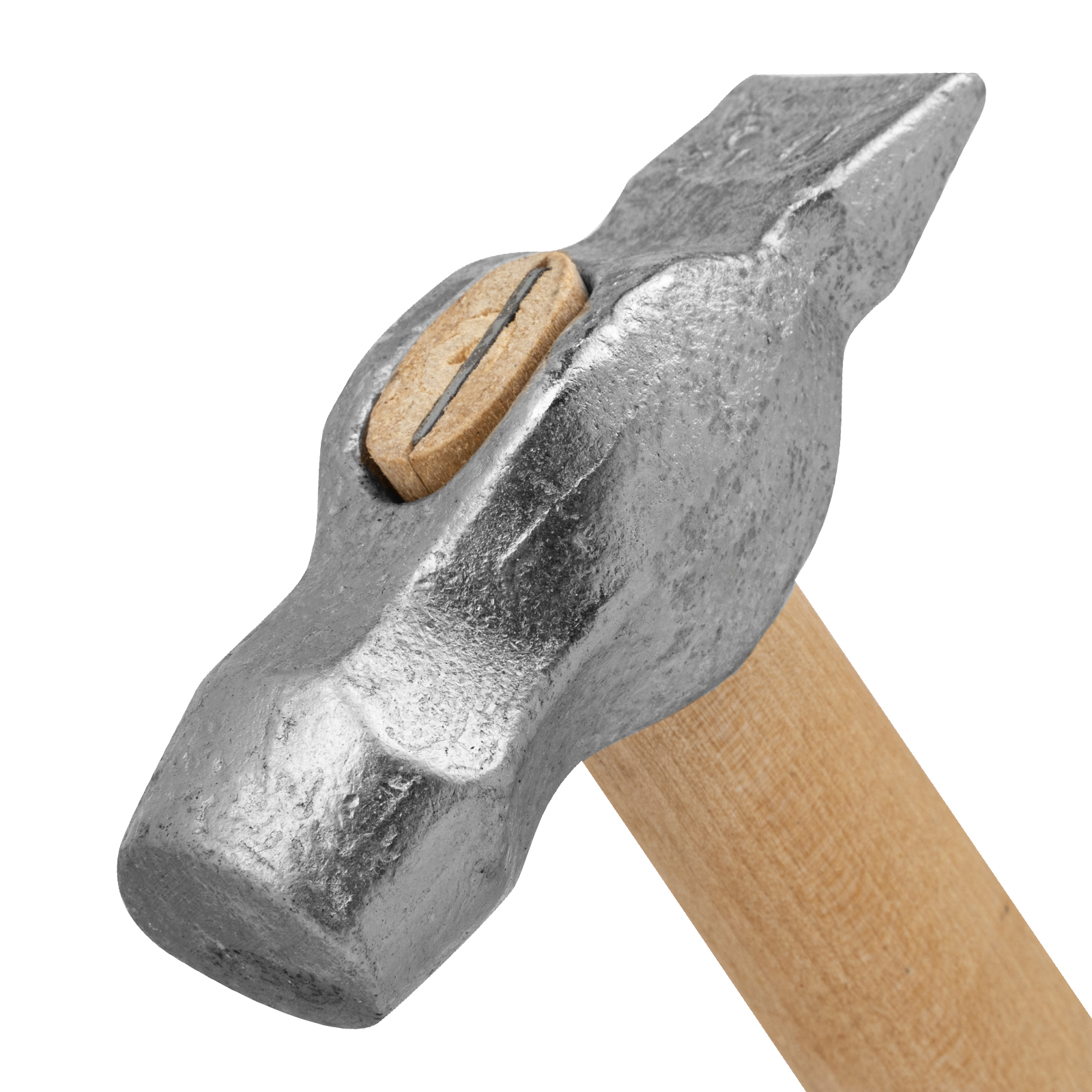 Молоток слесарный, 500 г, круглый боек, деревянная рукоятка