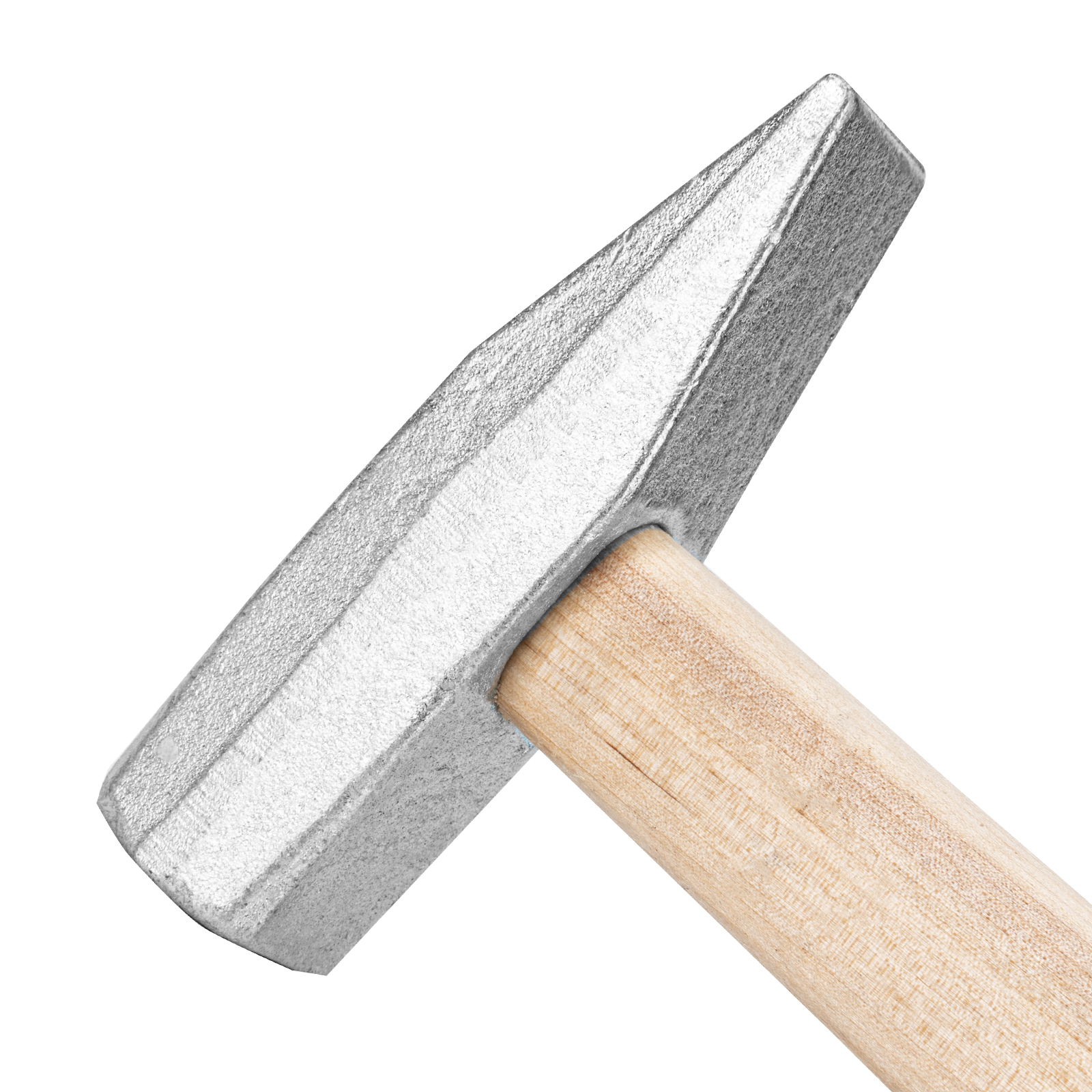 Молоток слесарный, 600 г, квадратный боек, деревянная рукоятка