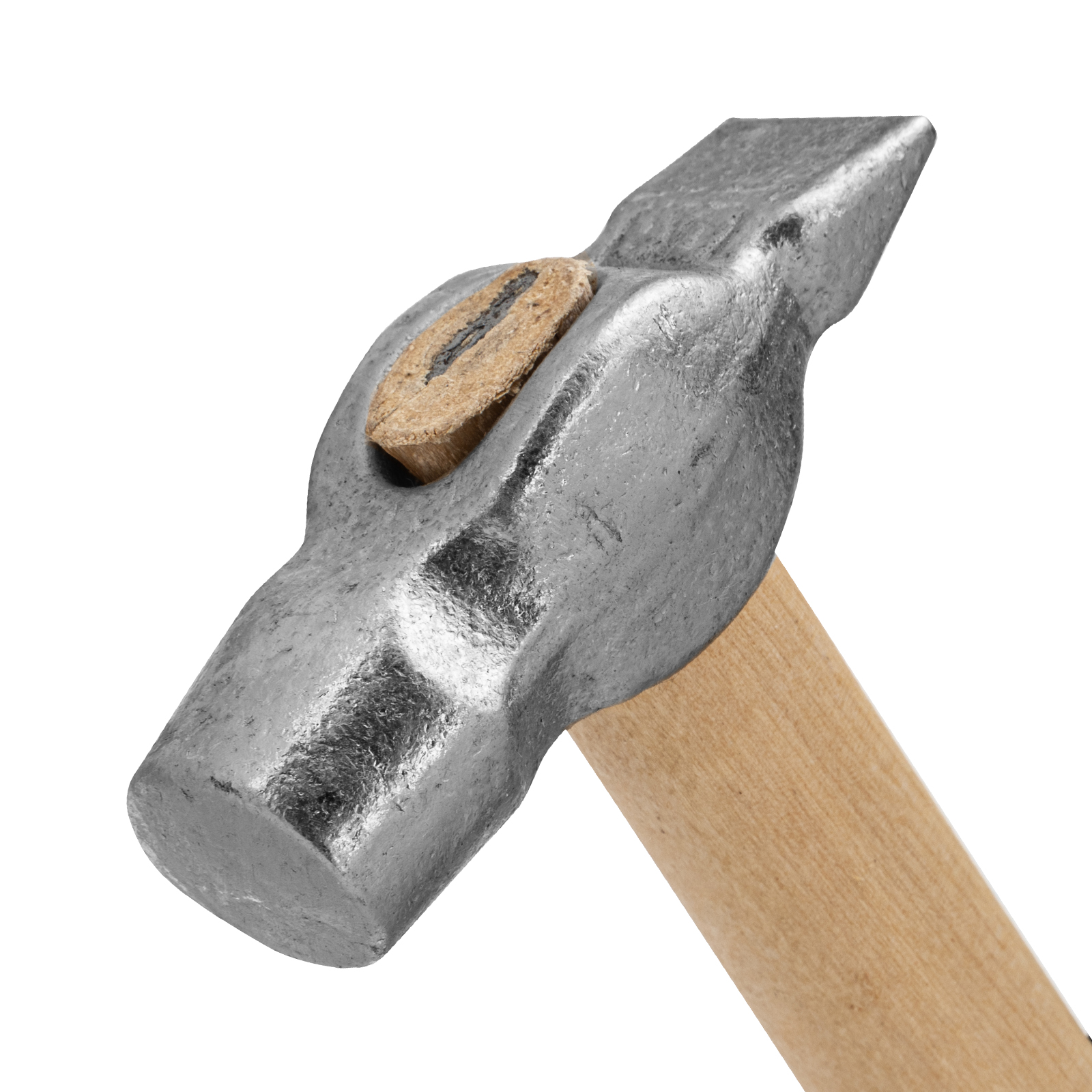 Молоток слесарный, 600 г, круглый боек, деревянная рукоятка