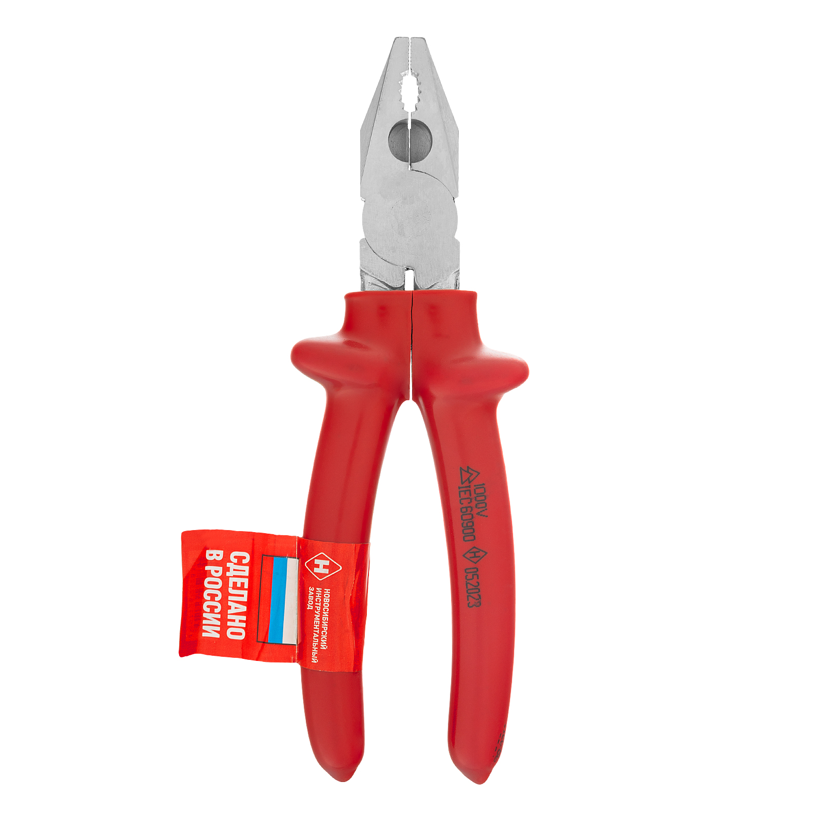 Плоскогубцы комбинированные, 200 мм, диэлектрические ручки до 1000 В, оцинкованные (НИЗ)