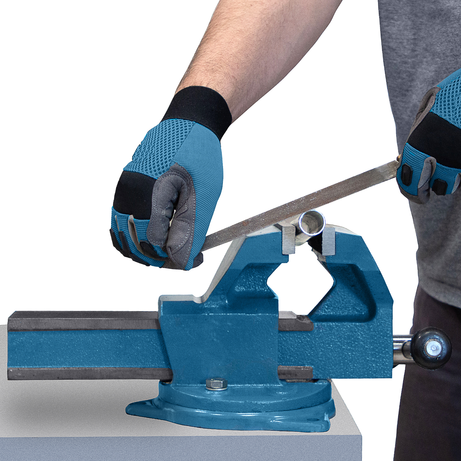 Тиски слесарные, 125 мм, поворотные (Глазов)