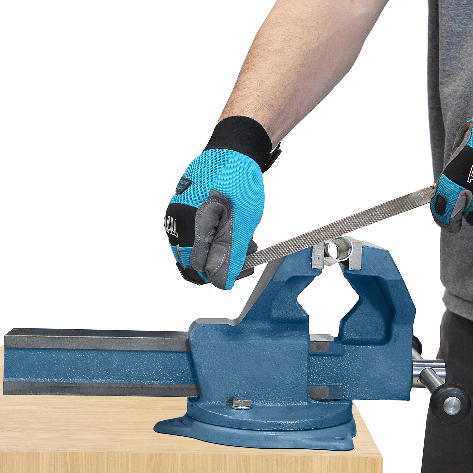 Тиски слесарные, 140 мм, поворотные (Глазов)