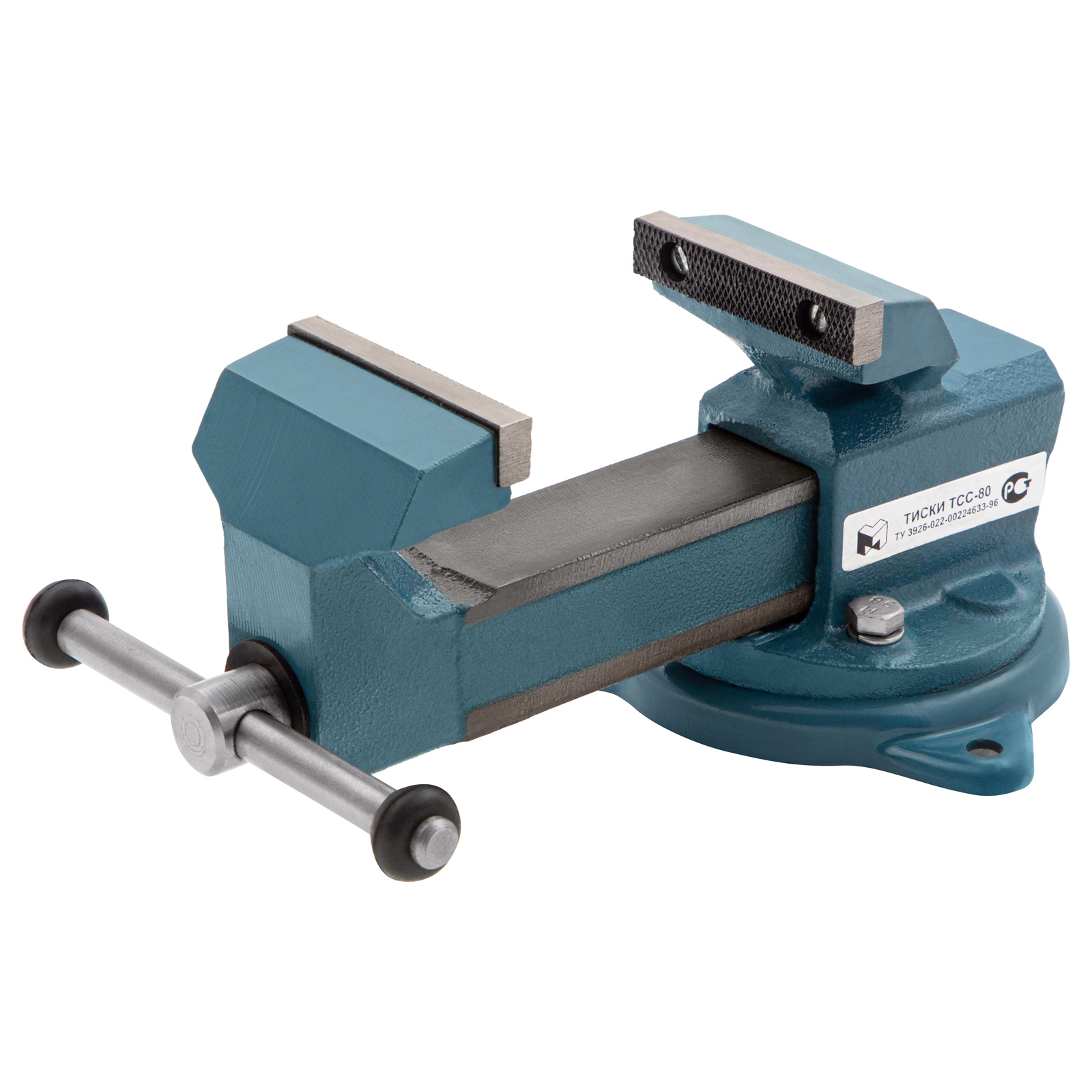 Тиски слесарные, 80 мм, поворотные (Глазов)