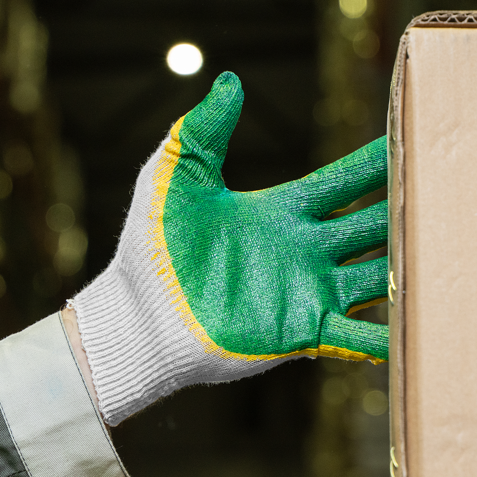 Перчатки хб с двойным латексным обливом