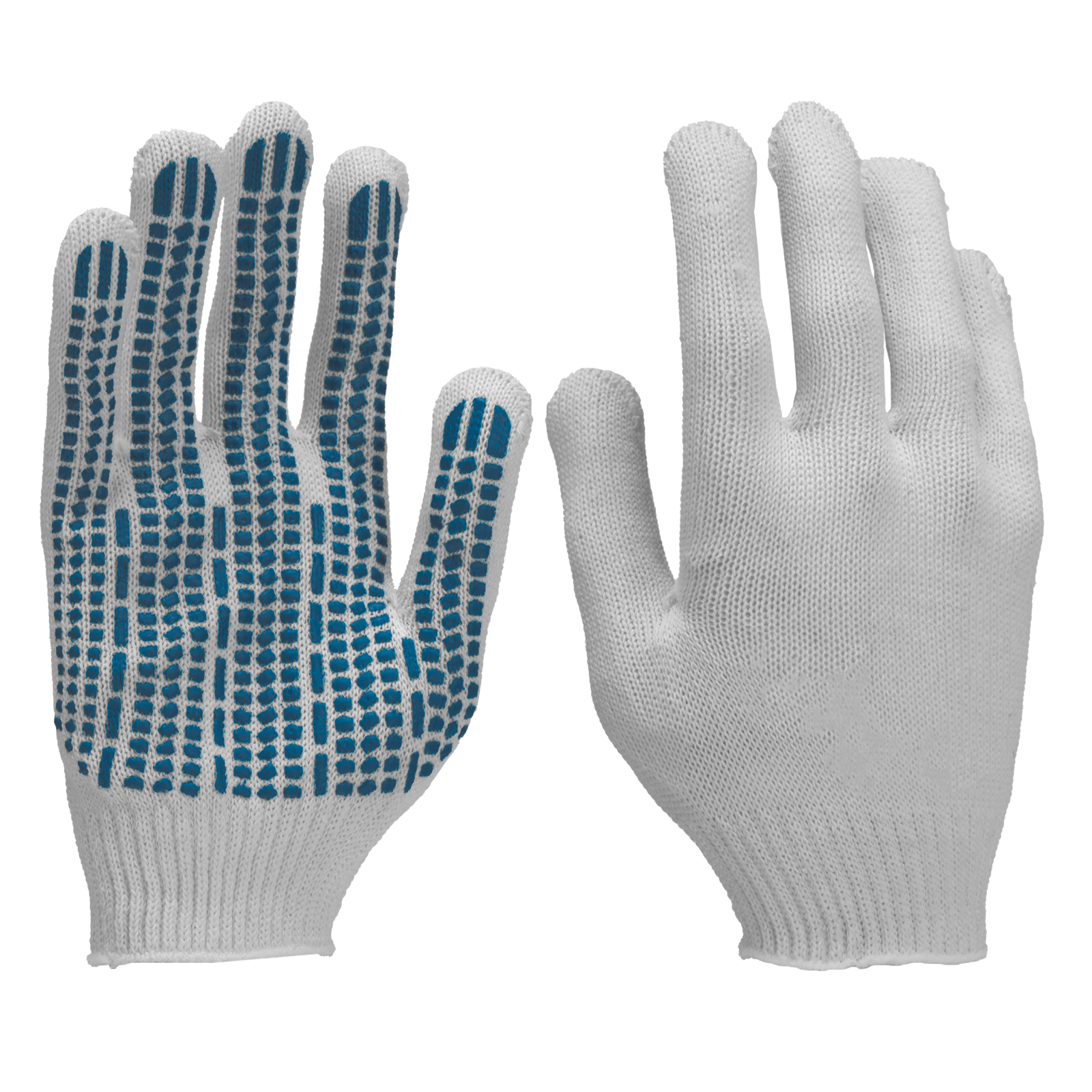 Перчатки х/б с ПВХ, протектор 35 г, 10 кл, 10 пар в упаковке