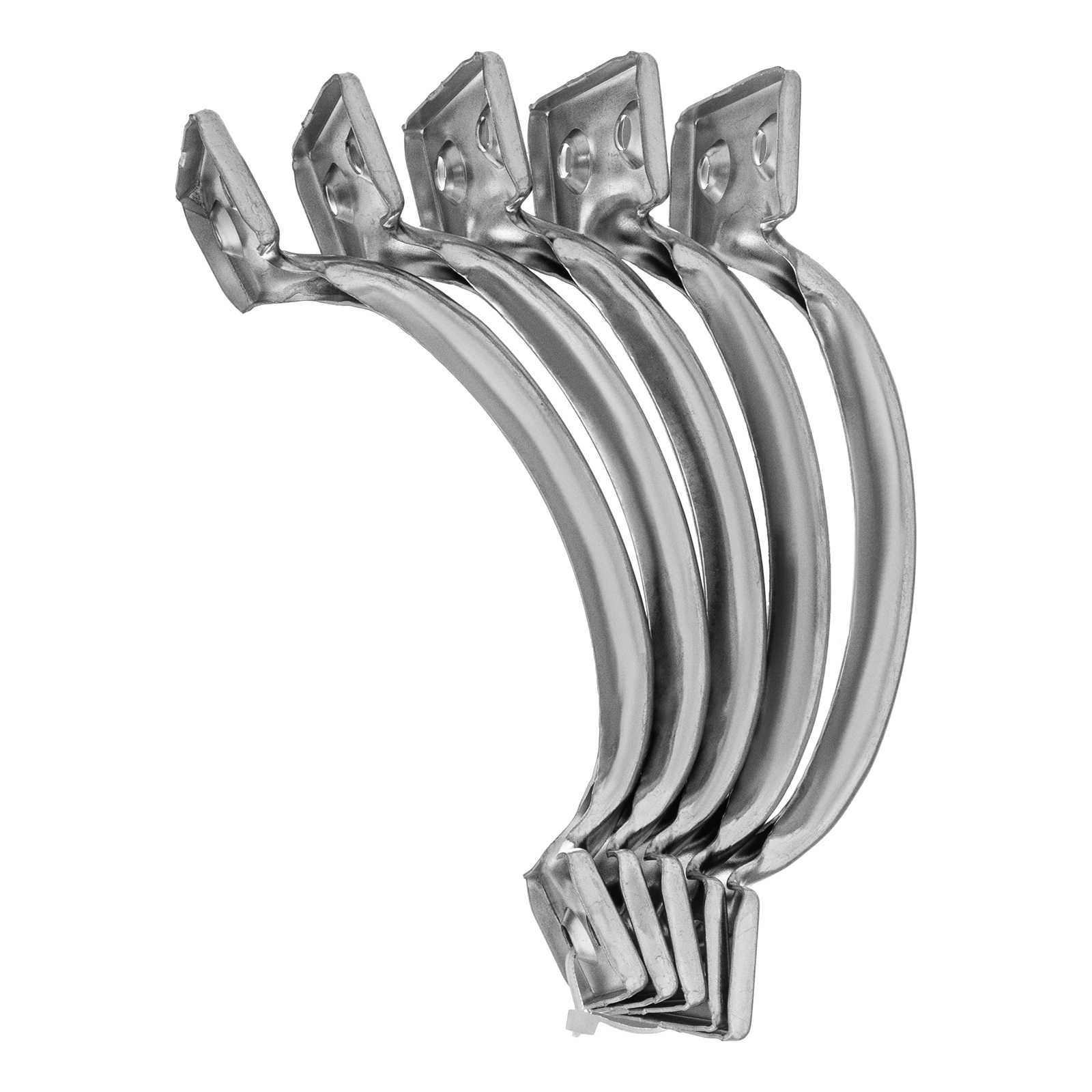 Ручка-скоба РС-120 цельнотянутая, цинк, 5 шт, (Металлист)