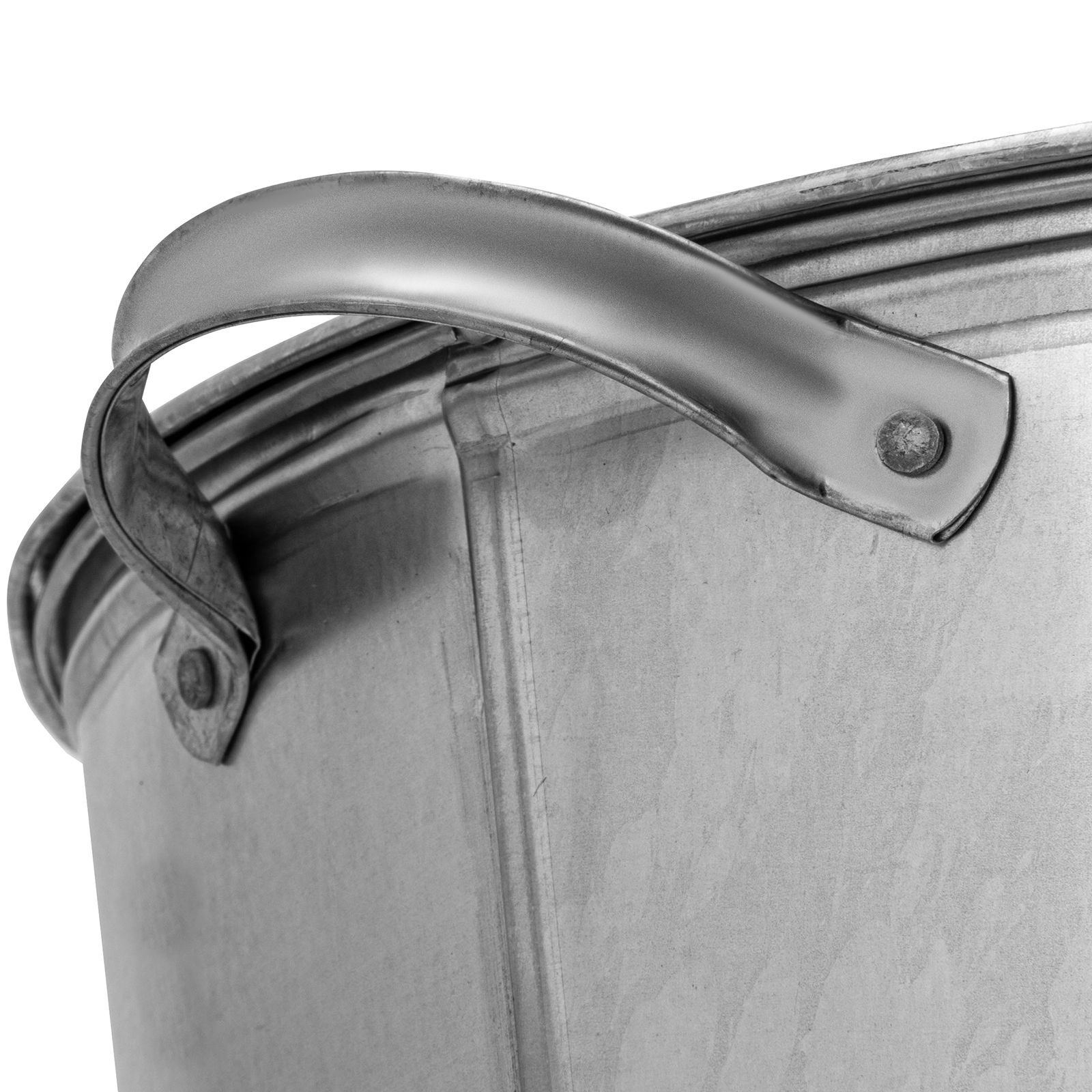 Бак для воды оцинкованный с крышкой (крышка с ручкой) 32 л, без крана