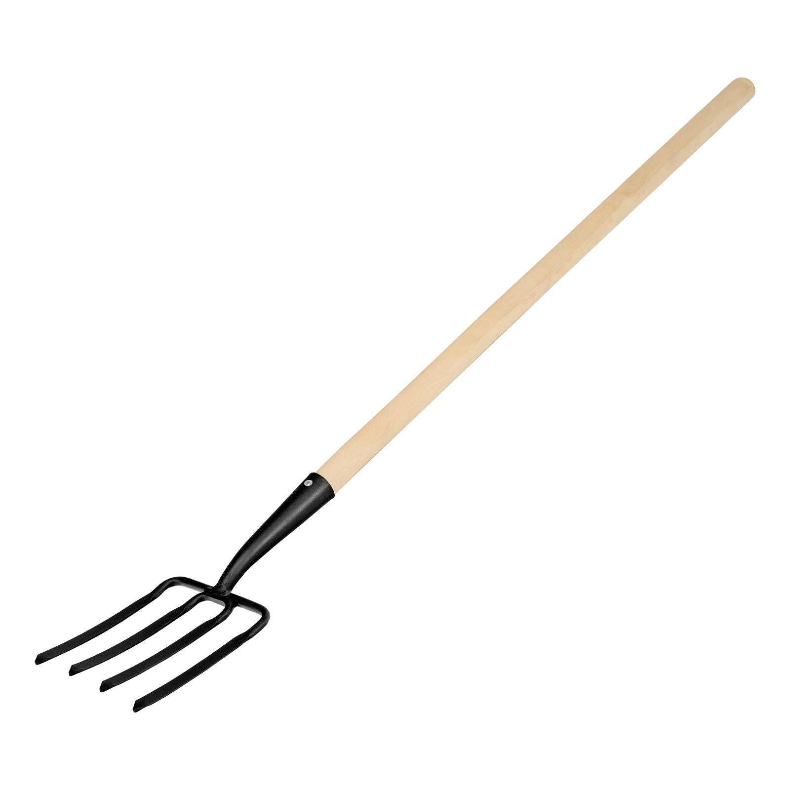 Вилы 4 - х рогие, копальные, 190х220х1320 мм, кованые, деревянный черенок, Арти,