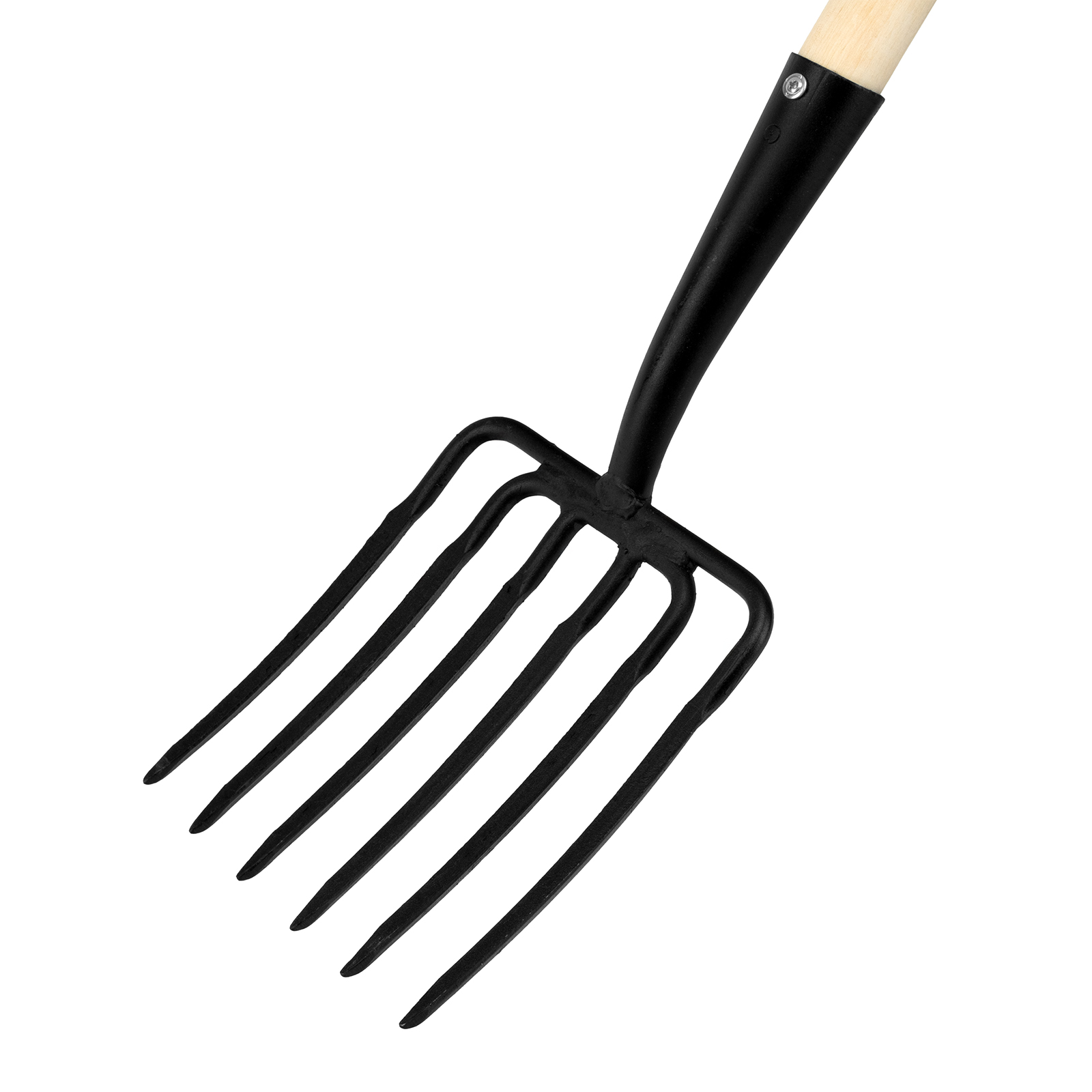 Вилы 6 - и рогие, копальные, 195х220х1320 мм, кованые, деревянный черенок, Арти,
